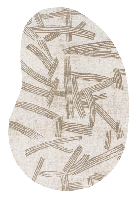 Moderne vloerkleden - Organisch vloerkleed Kanji Dune 2068 - Louis De Poortere - Vloerkledenloods