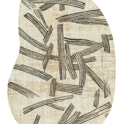 Moderne vloerkleden - Organisch vloerkleed Kanji Slate 2067 - Louis De Poortere - Vloerkledenloods