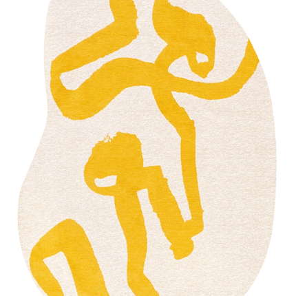 Moderne vloerkleden - Organisch vloerkleed Ribbon Pure Yellow 2084 - Louis De Poortere - Vloerkledenloods