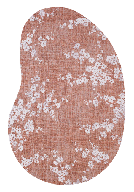 Moderne vloerkleden - Organisch vloerkleed Sakura Copper Pink 9371 - Louis De Poortere - Vloerkledenloods