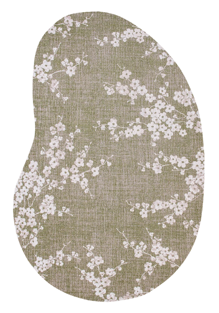 Moderne vloerkleden - Organisch vloerkleed Sakura Wet Garden 9372 - Louis De Poortere - Vloerkledenloods