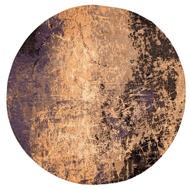 Moderne vloerkleden - Rond in - en outdoor vloerkleed Cracks Deep Mine 8618 - Louis de Poortere - Vloerkledenloods