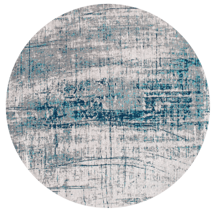 Moderne vloerkleden - Rond in - en outdoor vloerkleed Griff Bronx Azurit 8421 - Louis de Poortere - Vloerkledenloods