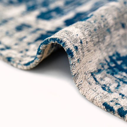 Moderne vloerkleden - Rond in - en outdoor vloerkleed Griff Bronx Azurit 8421 - Louis de Poortere - Vloerkledenloods