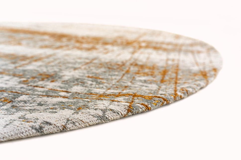 Moderne vloerkleden - Rond in - en outdoor vloerkleed Griff Columbus Gold 8419 - Louis de Poortere - Vloerkledenloods