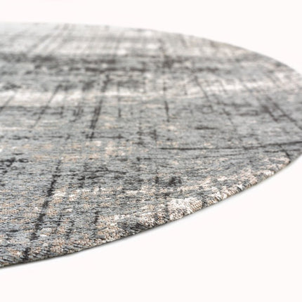 Moderne vloerkleden - Rond in - en outdoor vloerkleed Griff Jersey Stone 8420 - Louis de Poortere - Vloerkledenloods