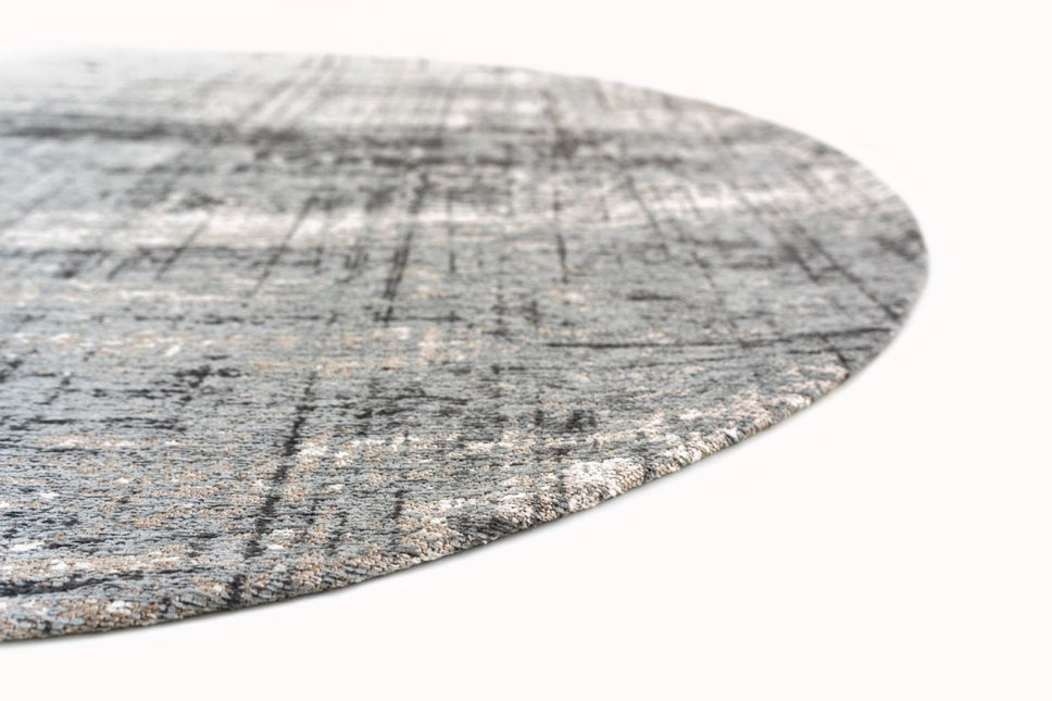 Moderne vloerkleden - Rond in - en outdoor vloerkleed Griff Jersey Stone 8420 - Louis de Poortere - Vloerkledenloods