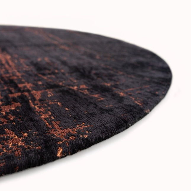 Moderne vloerkleden - Rond in - en outdoor vloerkleed Griff Soho Copper 8925 - Louis de Poortere - Vloerkledenloods