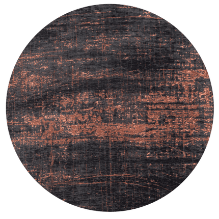 Moderne vloerkleden - Rond in - en outdoor vloerkleed Griff Soho Copper 8925 - Louis de Poortere - Vloerkledenloods