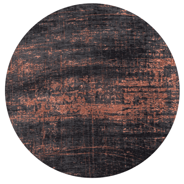 Moderne vloerkleden - Rond in - en outdoor vloerkleed Griff Soho Copper 8925 - Louis de Poortere - Vloerkledenloods