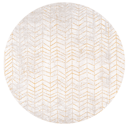 Moderne vloerkleden - Rond in - en outdoor vloerkleed Jacob's Ladder Central Yellow 8928 - Louis de Poortere - Vloerkledenloods