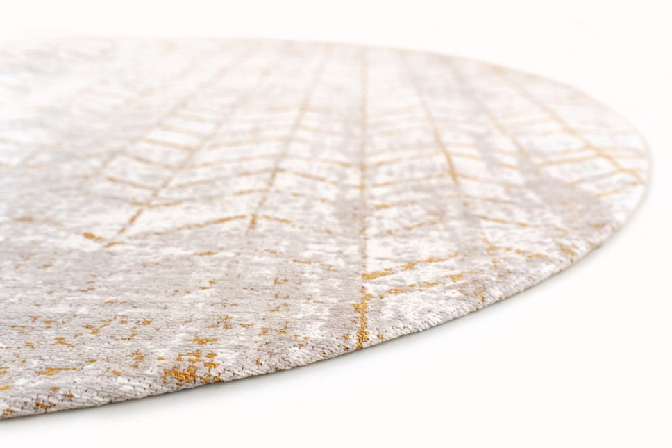 Moderne vloerkleden - Rond in - en outdoor vloerkleed Jacob's Ladder Central Yellow 8928 - Louis de Poortere - Vloerkledenloods