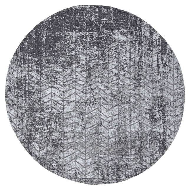 Moderne vloerkleden - Rond in - en outdoor vloerkleed Jacob's Ladder Harlem Contrast 8425 - Louis de Poortere - Vloerkledenloods