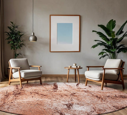 Moderne vloerkleden - Rond in - en outdoor vloerkleed Sol Tandoori 9774 - Louis de Poortere - Vloerkledenloods