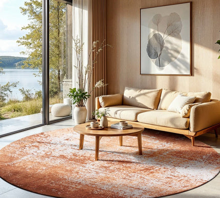 Moderne vloerkleden - Rond in - en outdoor vloerkleed Virgin Land Mars 9657 - Louis de Poortere - Vloerkledenloods