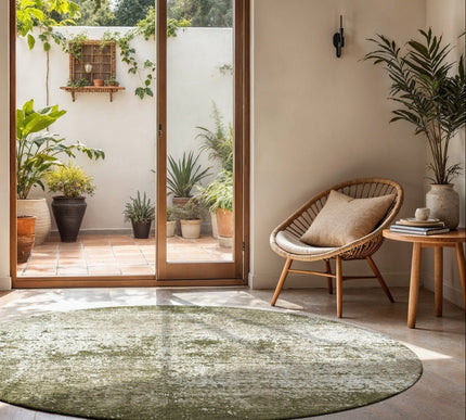 Moderne vloerkleden - Rond in - en outdoor vloerkleed Virgin Land Uranus 9727 - Louis de Poortere - Vloerkledenloods