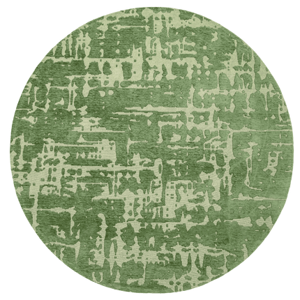 Moderne vloerkleden - Rond vloerkleed Baobab Perrier's Green 9202 - Louis De Poortere - Vloerkledenloods