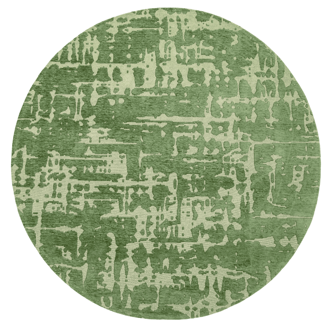 Moderne vloerkleden - Rond vloerkleed Baobab Perrier's Green 9202 - Louis De Poortere - Vloerkledenloods
