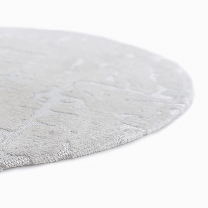 Moderne vloerkleden - Rond vloerkleed Baobab Tsingy Oyster 9198 - Louis De Poortere - Vloerkledenloods