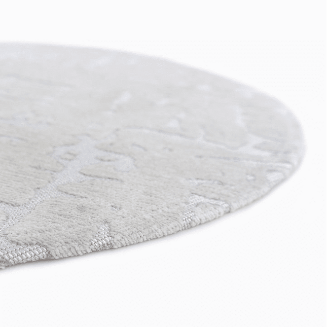 Moderne vloerkleden - Rond vloerkleed Baobab Tsingy Oyster 9198 - Louis De Poortere - Vloerkledenloods