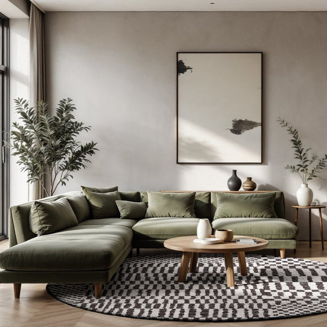 Moderne vloerkleden - Rond vloerkleed Berber Caidal 9651 - Louis De Poortere - Vloerkledenloods
