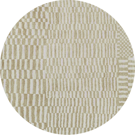 Moderne vloerkleden - Rond vloerkleed Berber Caravan 2099 - Louis De Poortere - Vloerkledenloods