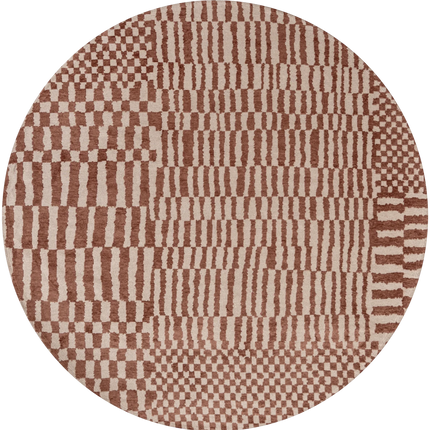 Moderne vloerkleden - Rond vloerkleed Berber Ksar 9653 - Louis De Poortere - Vloerkledenloods