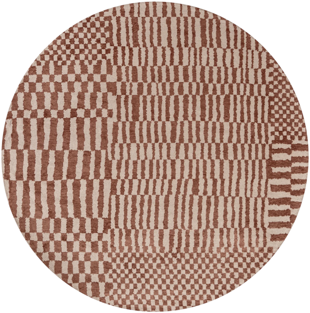 Moderne vloerkleden - Rond vloerkleed Berber Ksar 9653 - Louis De Poortere - Vloerkledenloods