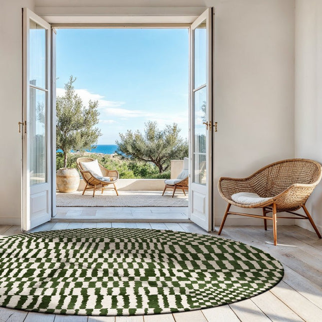 Moderne vloerkleden - Rond vloerkleed Berber Oasis 9650 - Louis De Poortere - Vloerkledenloods