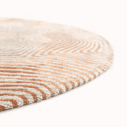Moderne vloerkleden - Rond vloerkleed Coral Indian Sand 9800 - Louis De Poortere - Vloerkledenloods