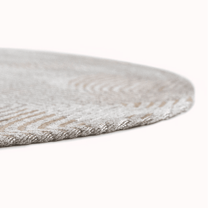 Moderne vloerkleden - Rond vloerkleed Coral Shell Beige 9229 - Louis De Poortere - Vloerkledenloods