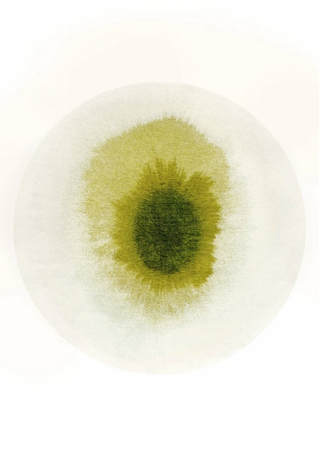 Moderne vloerkleden - Rond vloerkleed Drop Green Pepper 2105 - Louis De Poortere - Vloerkledenloods