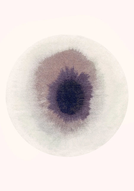 Moderne vloerkleden - Rond vloerkleed Drop Purple Smoke 2101 - Louis De Poortere - Vloerkledenloods