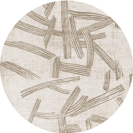 Moderne vloerkleden - Rond vloerkleed Kanji Dune 2068 - Louis De Poortere - Vloerkledenloods