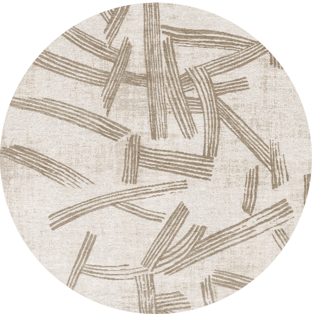 Moderne vloerkleden - Rond vloerkleed Kanji Dune 2068 - Louis De Poortere - Vloerkledenloods