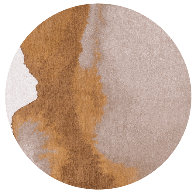 Moderne vloerkleden - Rond vloerkleed Lagoon Chest Nut 9326 - Louis De Poortere - Vloerkledenloods