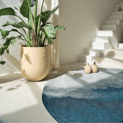 Moderne vloerkleden - Rond vloerkleed Lagoon Inkjet 9332 - Louis De Poortere - Vloerkledenloods