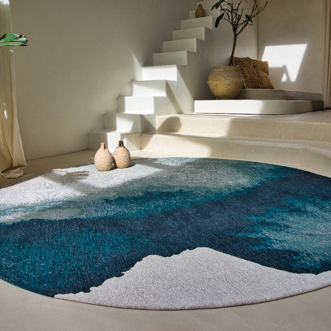 Moderne vloerkleden - Rond vloerkleed Lagoon Inkjet 9332 - Louis De Poortere - Vloerkledenloods