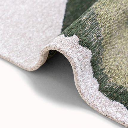 Moderne vloerkleden - Rond vloerkleed Lagoon Palm Green 9331 - Louis De Poortere - Vloerkledenloods