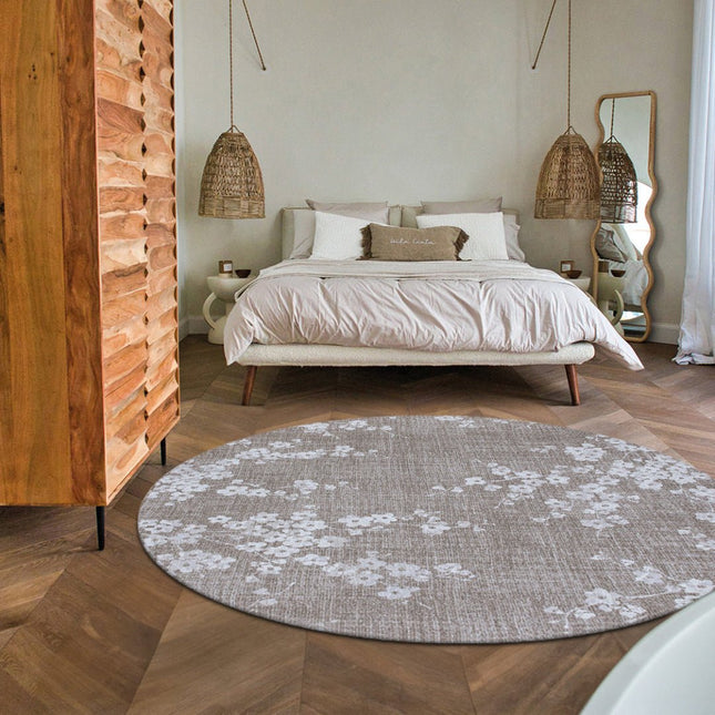 Moderne vloerkleden - Rond vloerkleed Sakura Morning Mist - Louis De Poortere - Vloerkledenloods