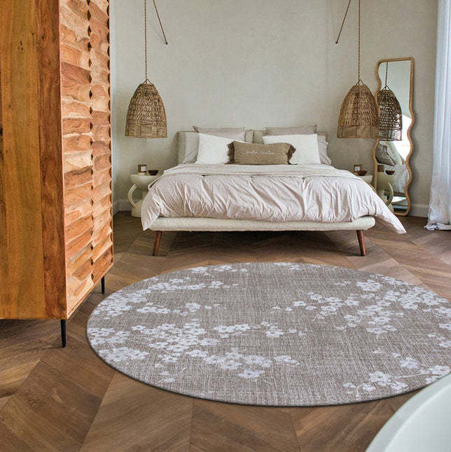 Moderne vloerkleden - Rond vloerkleed Sakura Morning Mist - Louis De Poortere - Vloerkledenloods