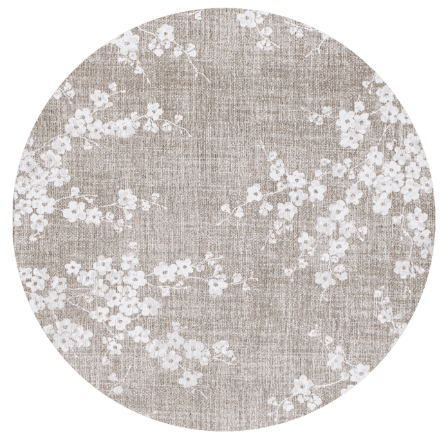 Moderne vloerkleden - Rond vloerkleed Sakura Morning Mist - Louis De Poortere - Vloerkledenloods