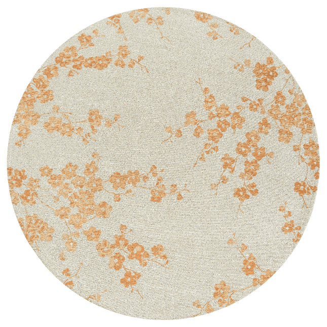 Moderne vloerkleden - Rond vloerkleed Sakura Petal Dew 9834 - Louis De Poortere - Vloerkledenloods