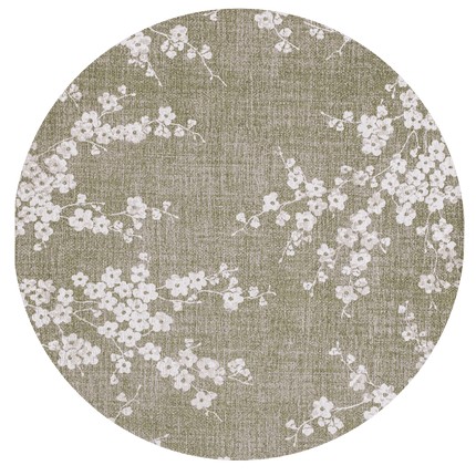 Moderne vloerkleden - Rond vloerkleed Sakura Wet Garden 9372 - Louis De Poortere - Vloerkledenloods
