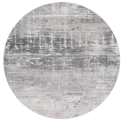 Moderne vloerkleden - Rond vloerkleed Streaks Coney Grey 8716 - Louis De Poortere - Vloerkledenloods