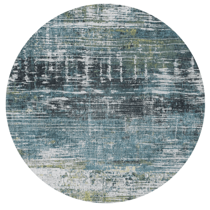 Moderne vloerkleden - Rond vloerkleed Streaks Glen Cove 9126 - Louis De Poortere - Vloerkledenloods