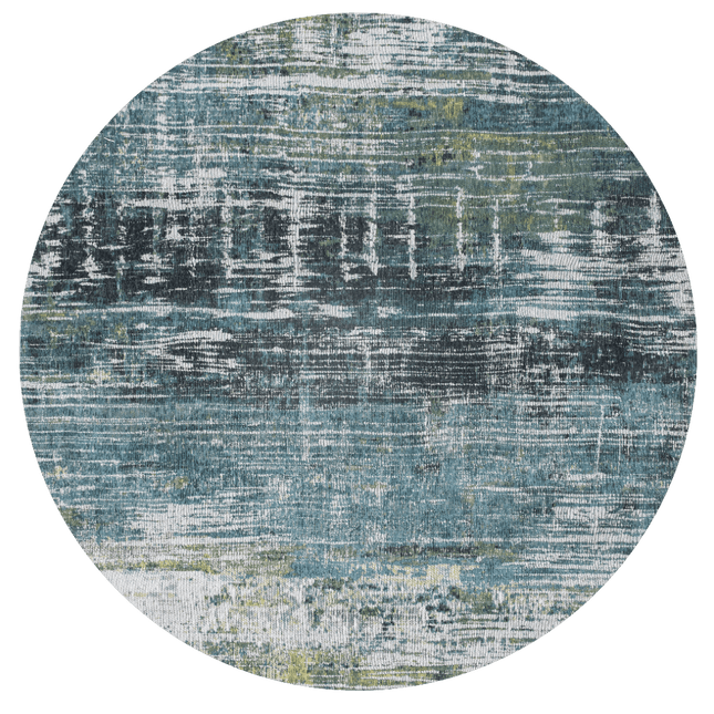 Moderne vloerkleden - Rond vloerkleed Streaks Glen Cove 9126 - Louis De Poortere - Vloerkledenloods