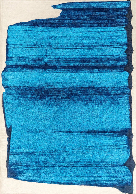 Moderne vloerkleden - Vloerkleed Brush Diva Blue 2080 - Louis De Poortere - Vloerkledenloods