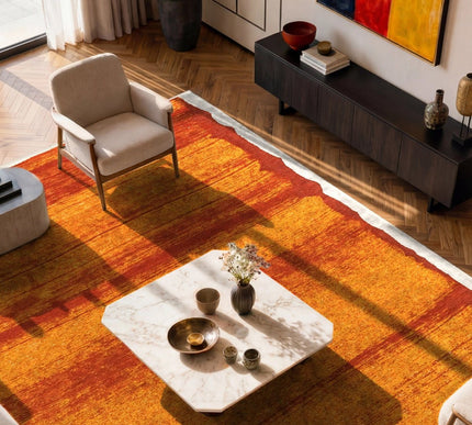 Moderne vloerkleden - Vloerkleed Brush Orange 2061 - Louis De Poortere - Vloerkledenloods