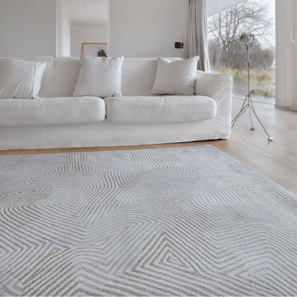 Moderne vloerkleden - Vloerkleed Coral Oyster White 9228 - Louis De Poortere - Vloerkledenloods
